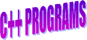 C++ PROGRAMS